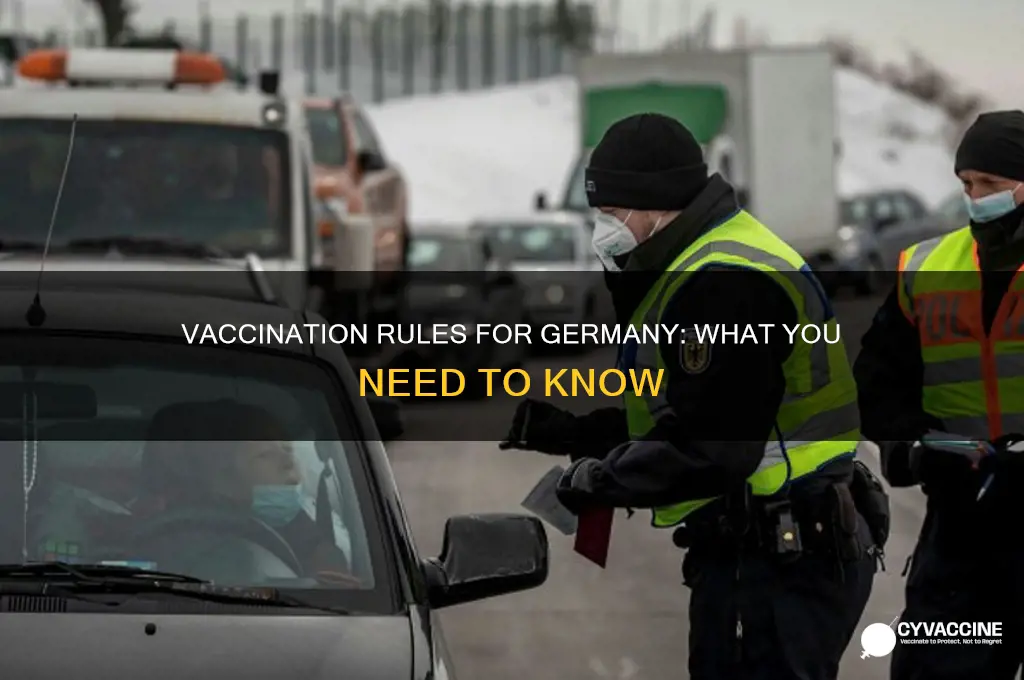 do you have to be vaccinated to visit germany