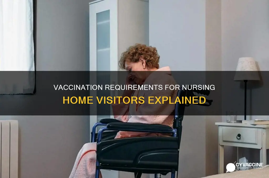 do you have to be vaccinated to visit nursing homes