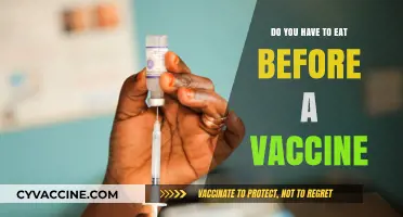 Pre-Vaccination Eating: Necessary or Not?