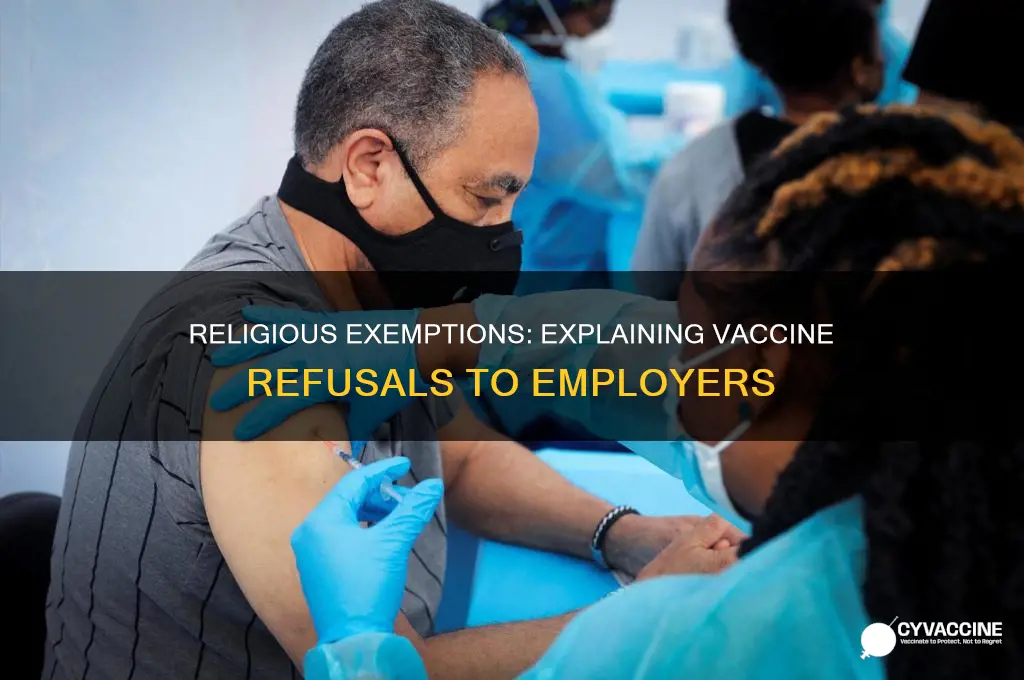 do you have to explain a religious exemption for vaccines