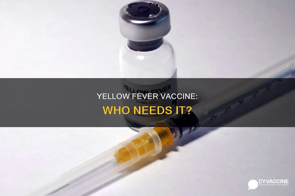 do you have to have yellow fever vaccine