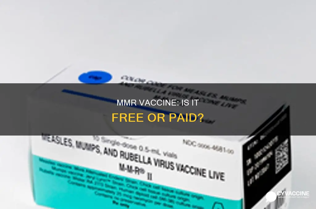 do you have to pay for mmr vaccine
