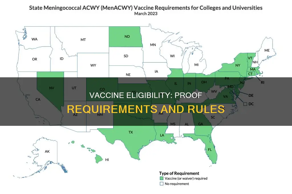 do you have to prove eligibility for vaccine
