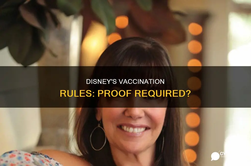 do you have to prove vaccination at disney