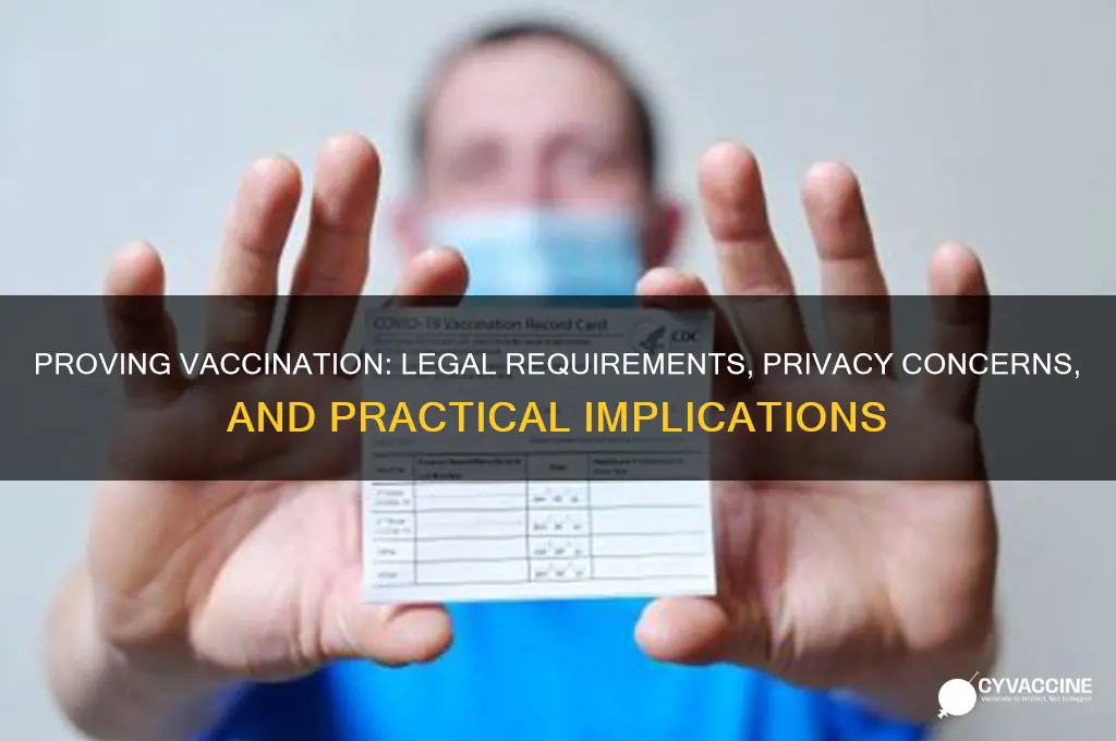 do you have to prove vaccination