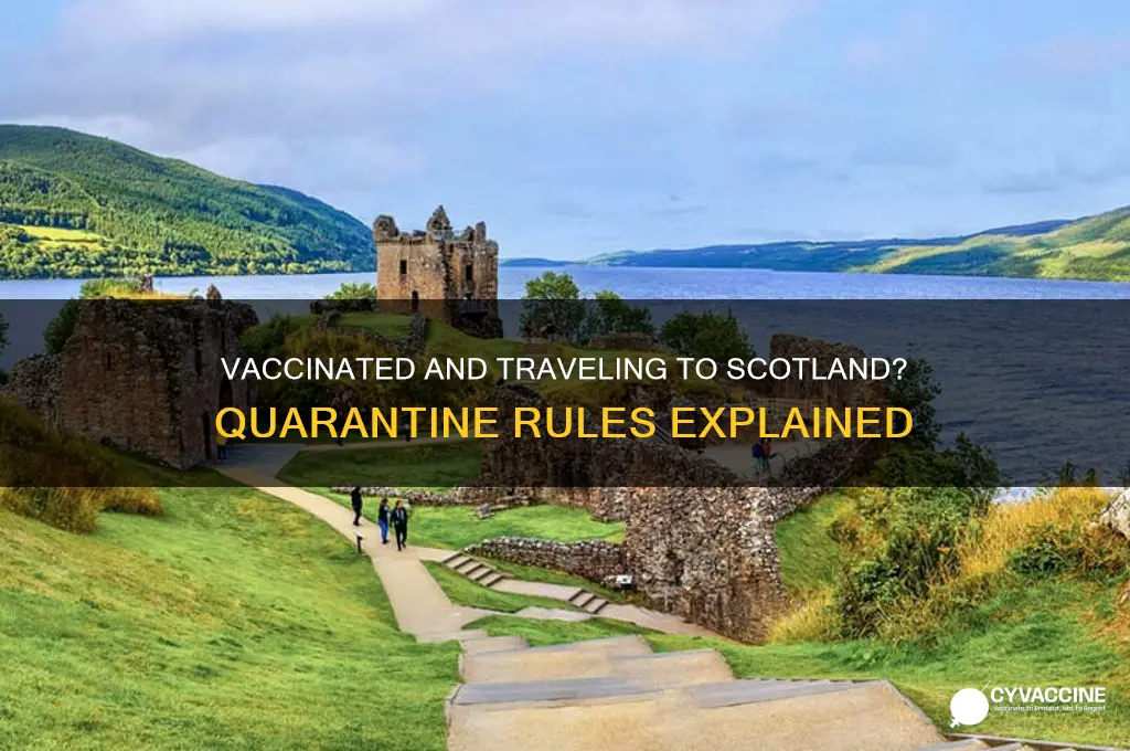 do you have to quarantine in scotland if you