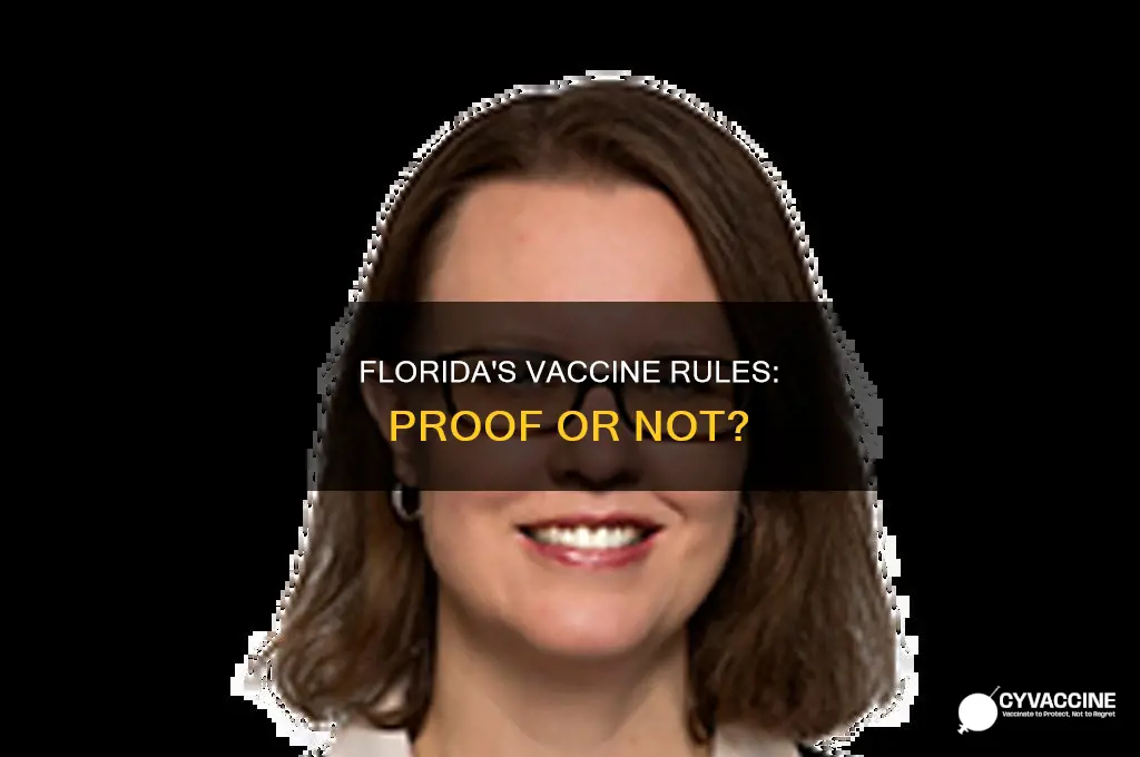 do you have to show proof of vaccination in florida
