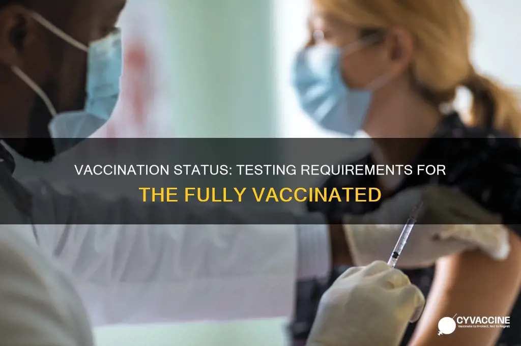 do you have to test if fully vaccinated