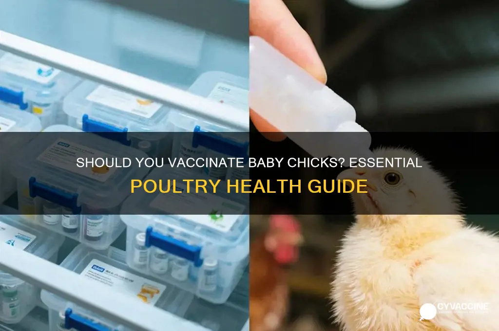 do you have to vaccinate chicks