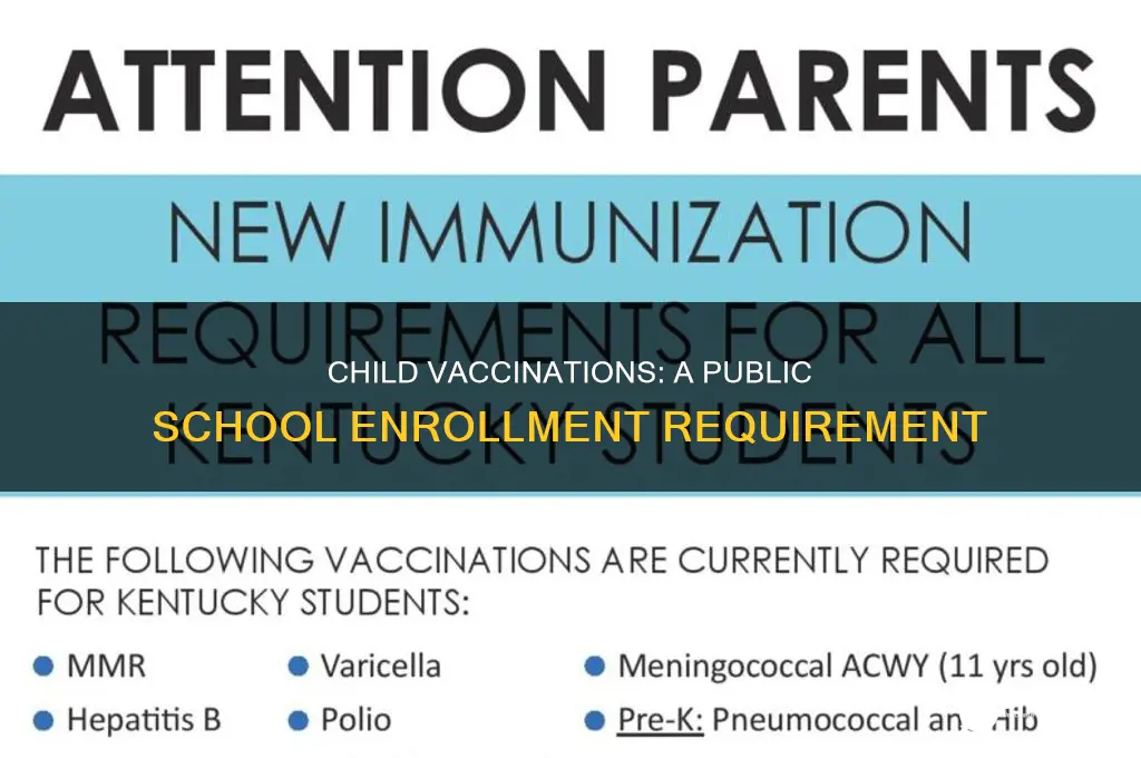 do you have to vaccinate your child for public school