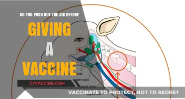 Pushing Air: Vaccine Administration Technique