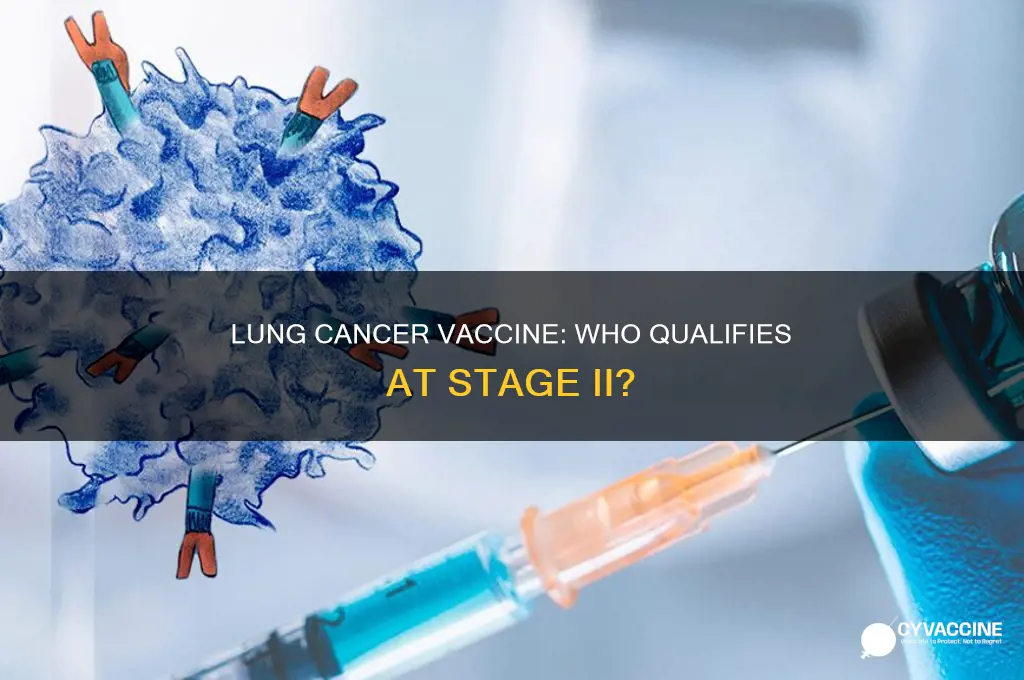 do you qualify for lung cancer vaccine in stage ii
