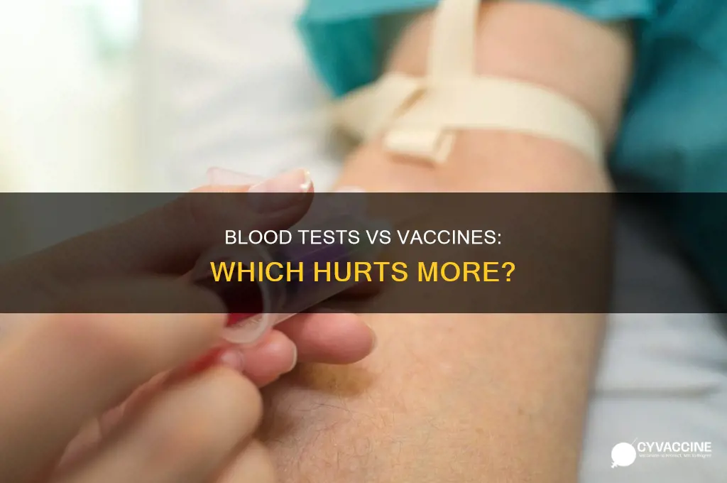 does a blood test hurt more than a vaccine