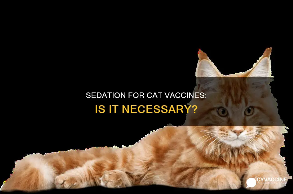 does a cat have to be sedated for vaccines