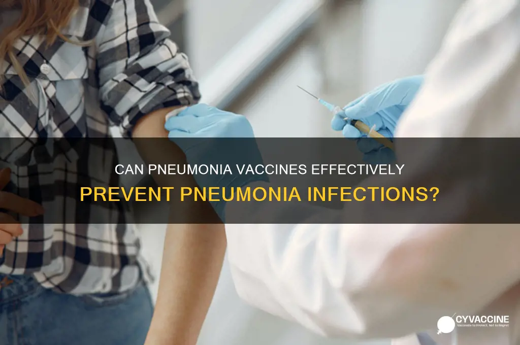does a pneumonia vaccine prevent pneumonia