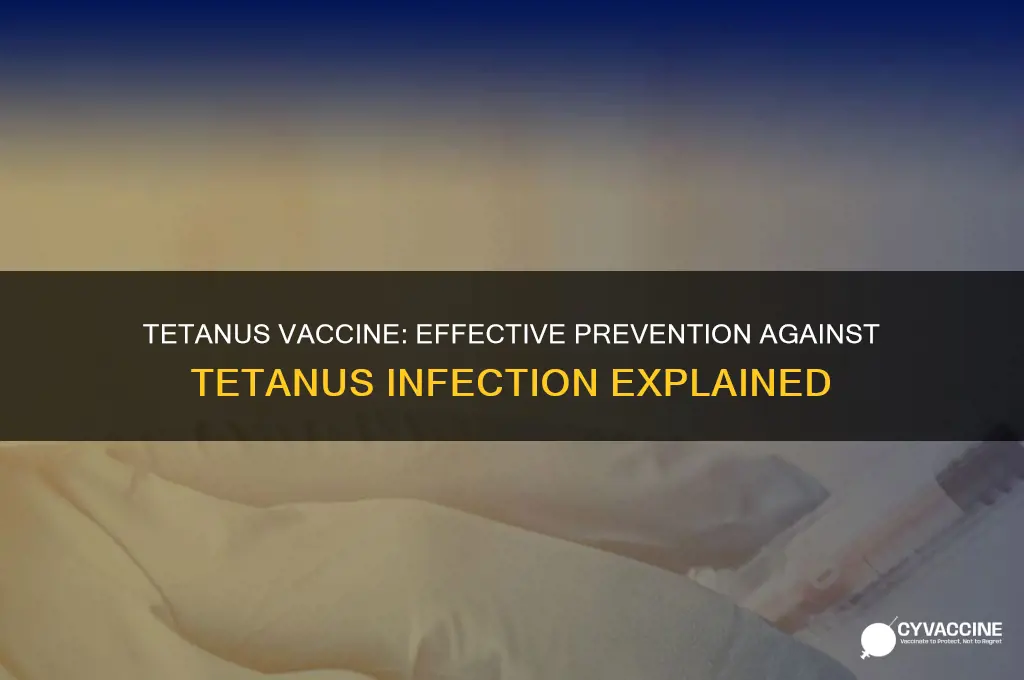 does a tetanus vaccine prevent tetanus