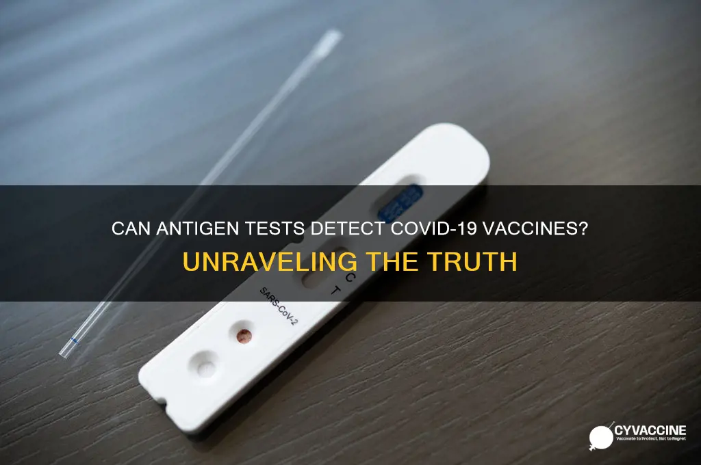does an antigen test detect vaccine
