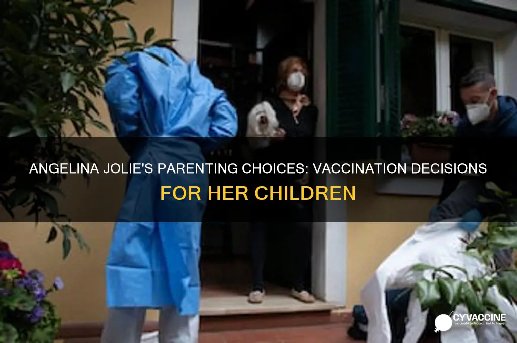 does angelina jolie vaccinate her kids