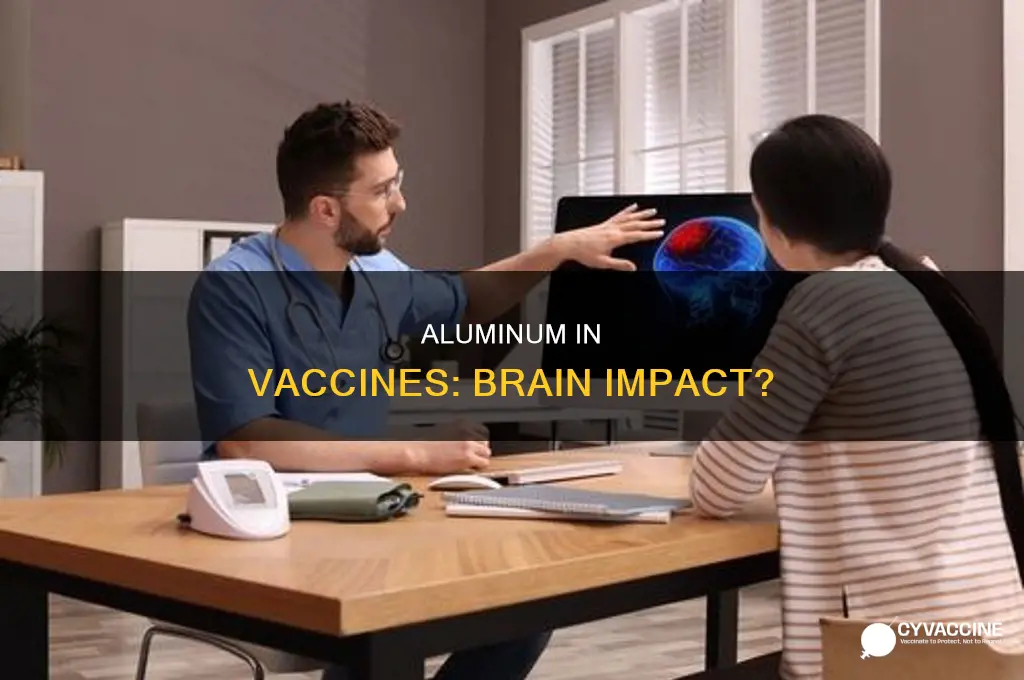 does any aluminum in vaccines end up in the brain
