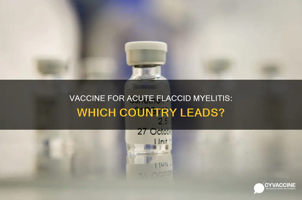 does any country have a vaccine for acute flaccid myelitis