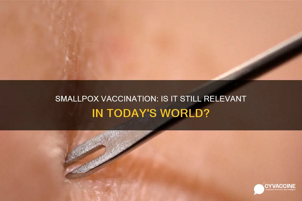 does anybody still vaccinate small pox