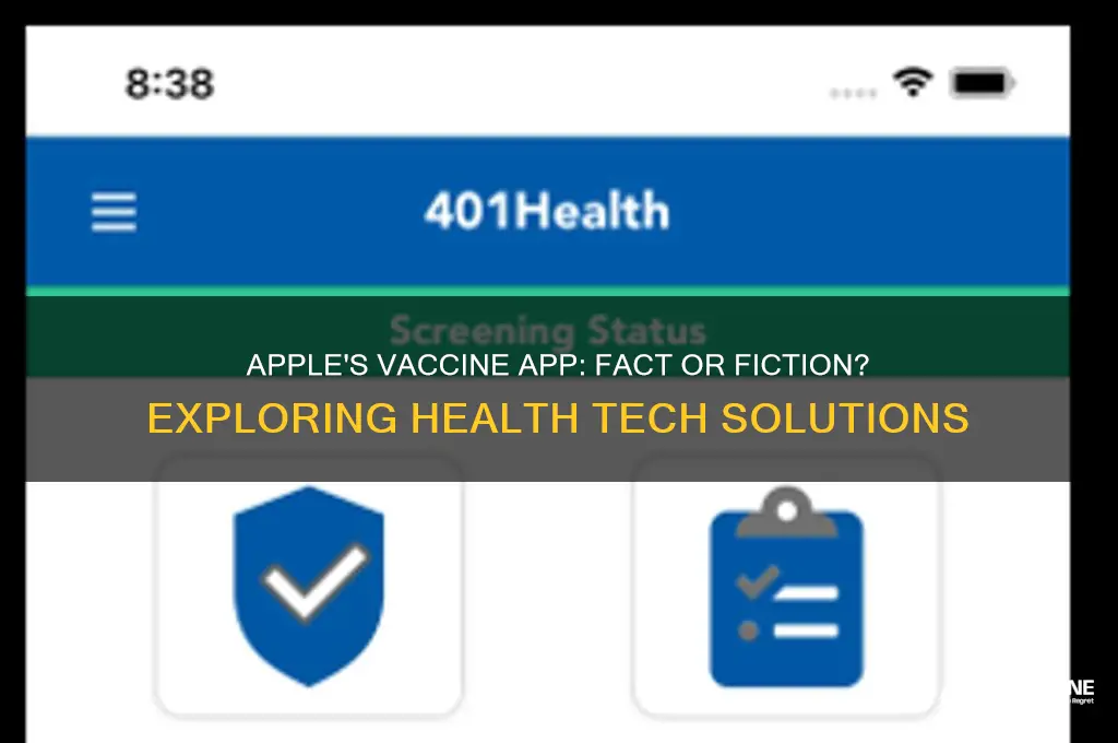 does apple have a vaccine app
