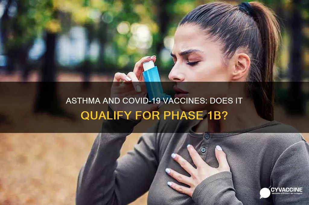 does asthma qualify for 1b vaccine