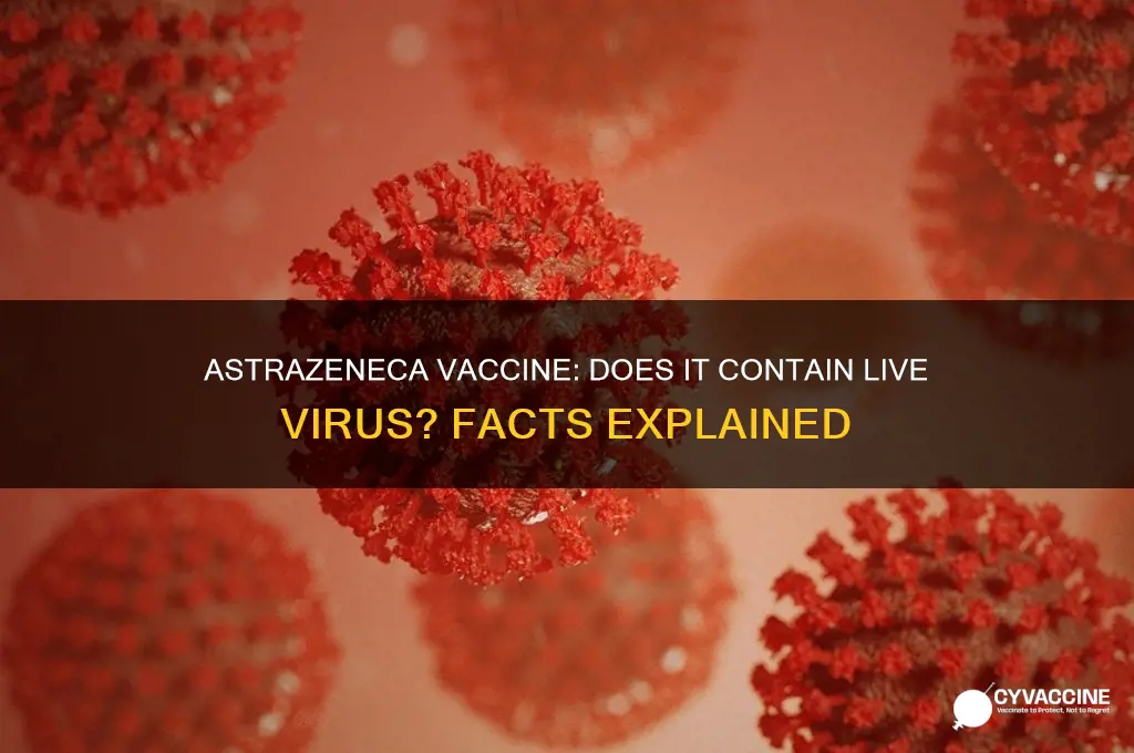 does astrazeneca vaccine contain live virus