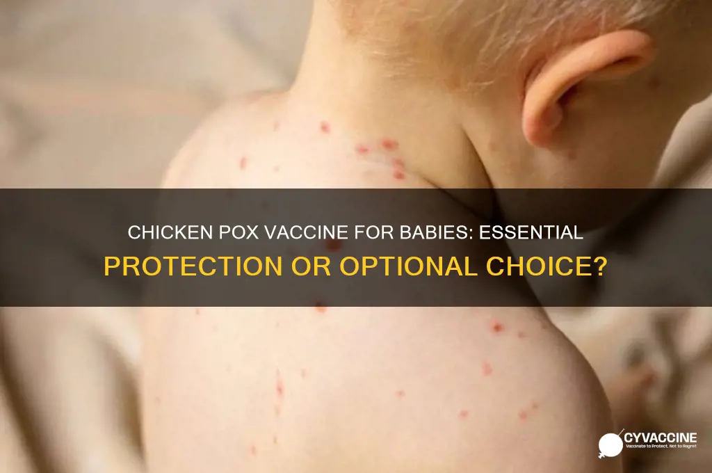 does baby have chicken pox vaccine