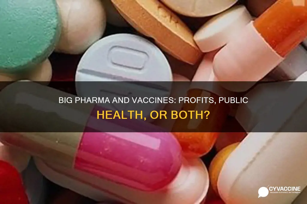 does big pharma benefit from vaccines