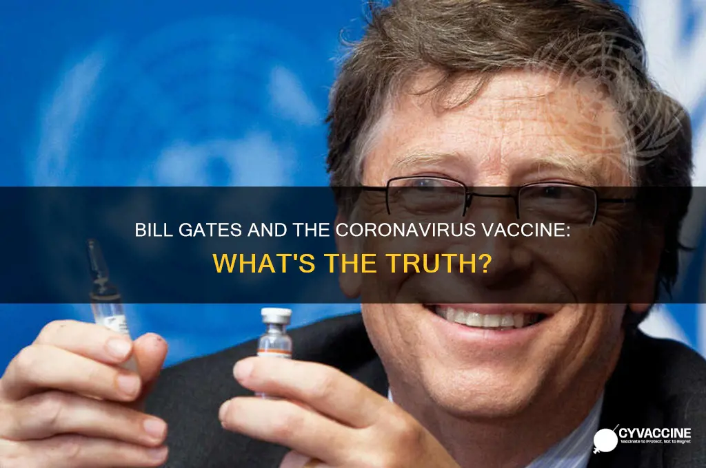 does bill gates have a corona virus vaccine