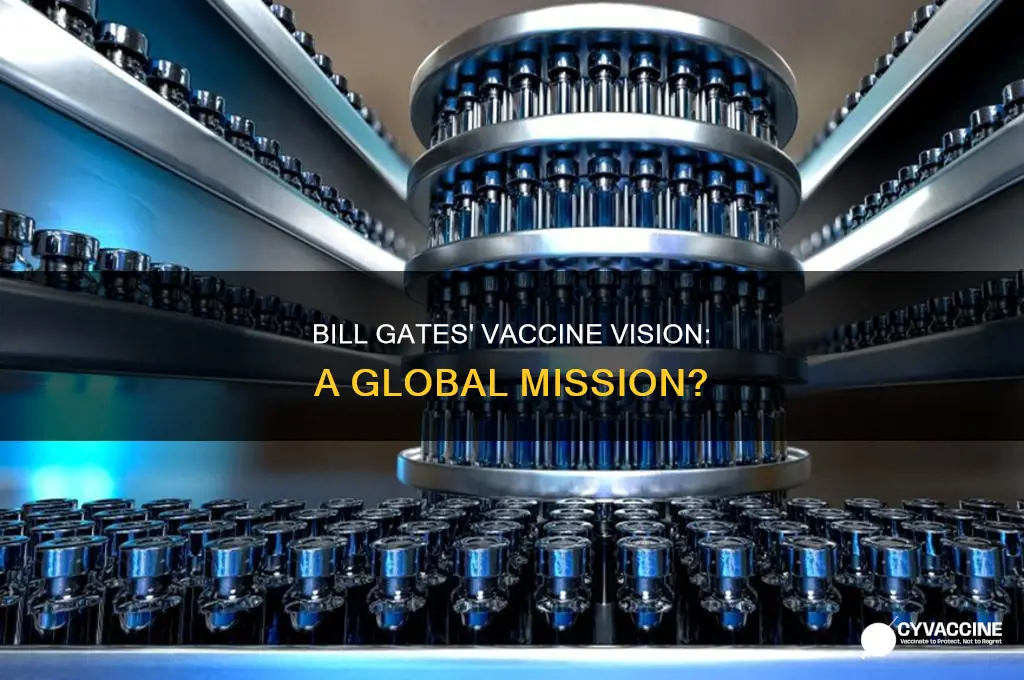 does bill gates want to vaccinate the world