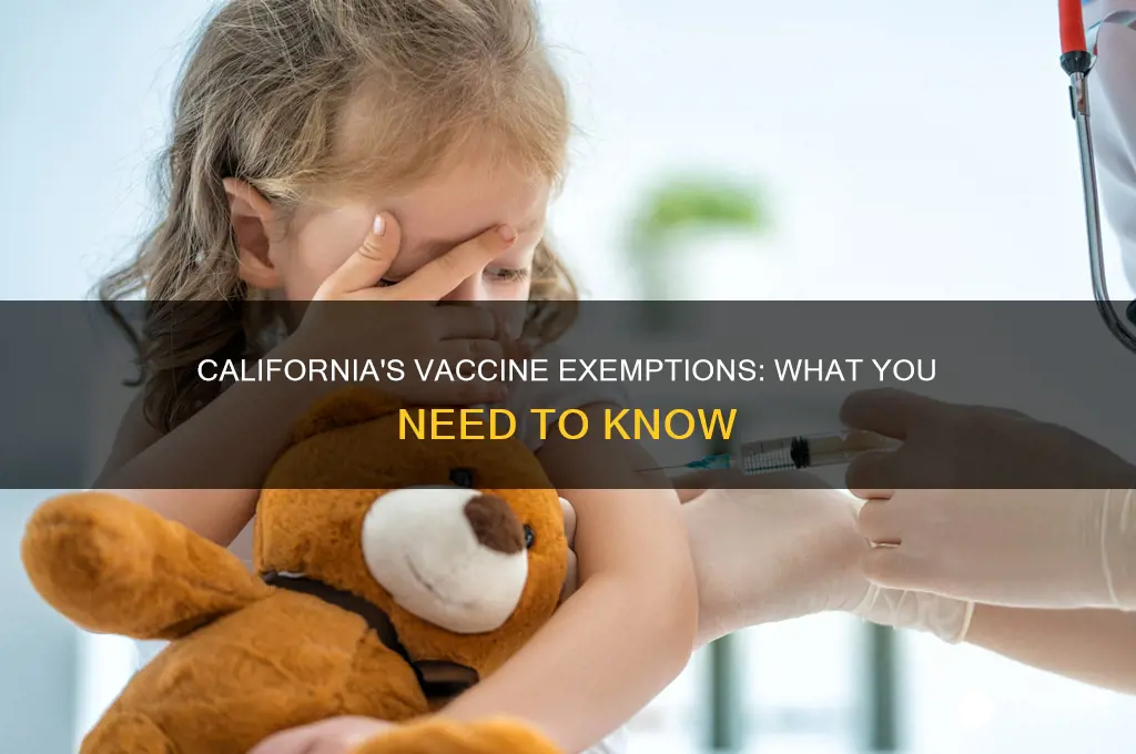 does california allow you to exempt from vaccines