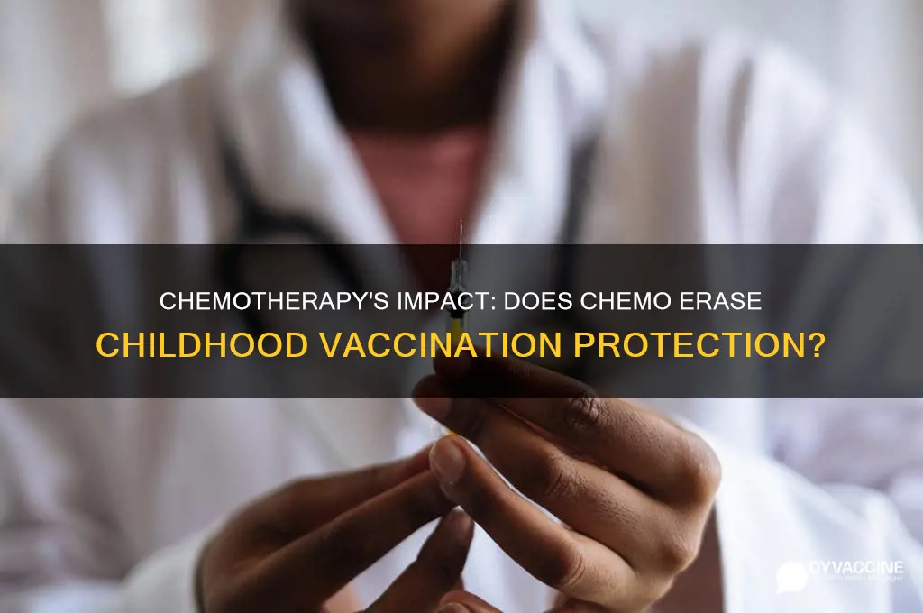 does chemo wipe out childhood vaccinations