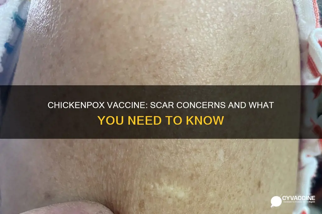 does chickenpox vaccine leave a scar