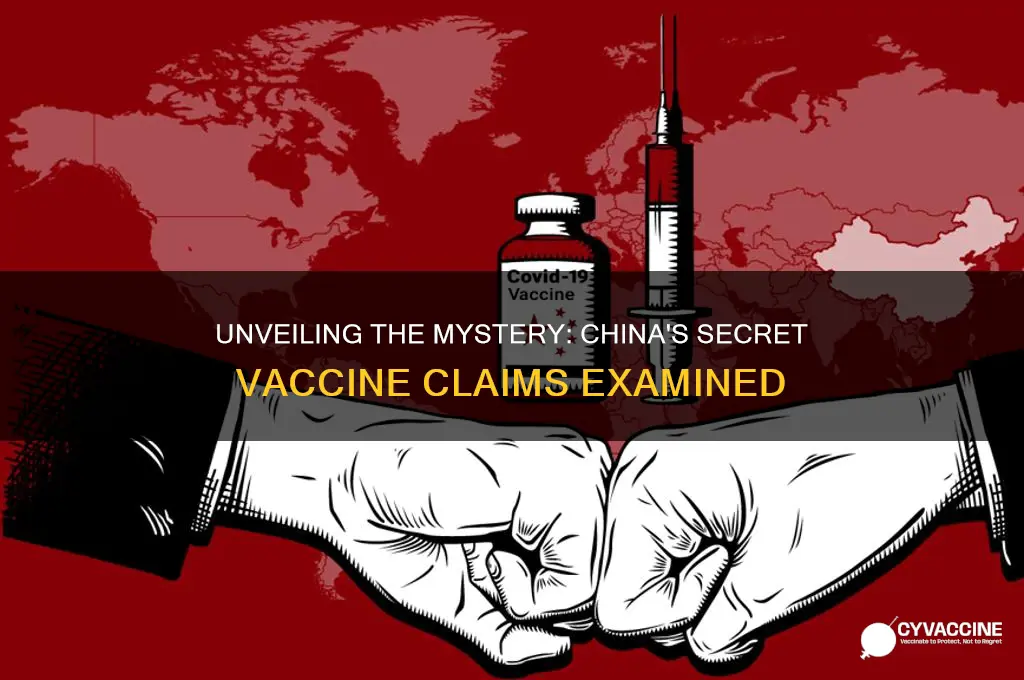 does china have a secret vaccine