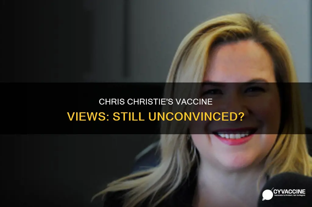 does chris christie still not believe in vaccines