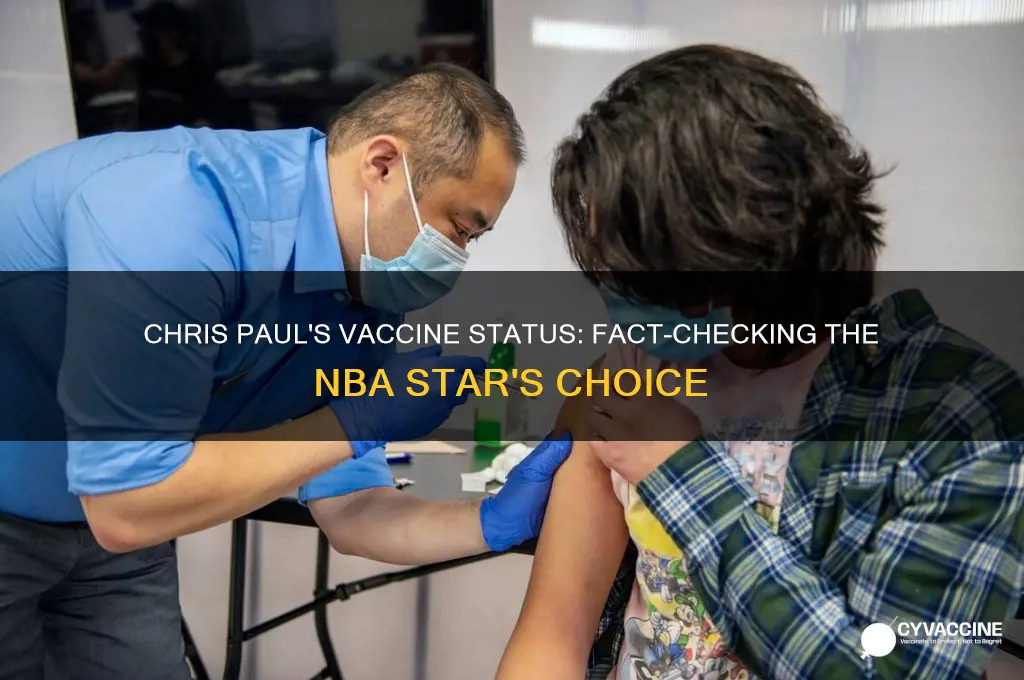 does chris paul have the vaccine