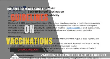 Christian Academy: Vaccinations and State Guidelines
