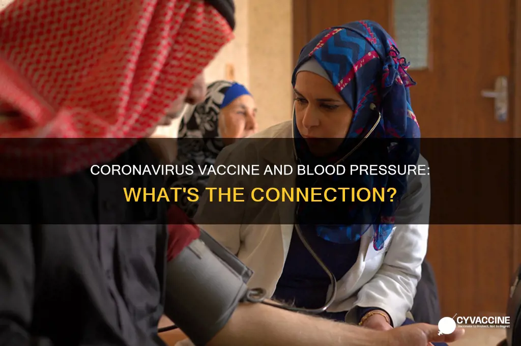 does coronavirus vaccine increase blood pressure