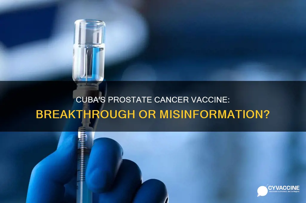 does cuba have vaccine prostate cancer