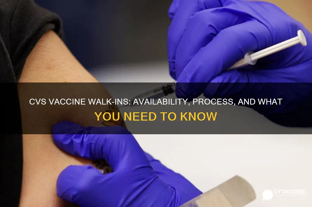 does cvs accept vaccine walk ins