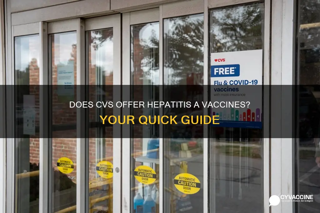 does cvs administer hepatitis a vaccine