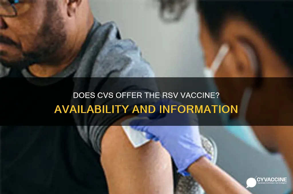 does cvs carry the rsv vaccine