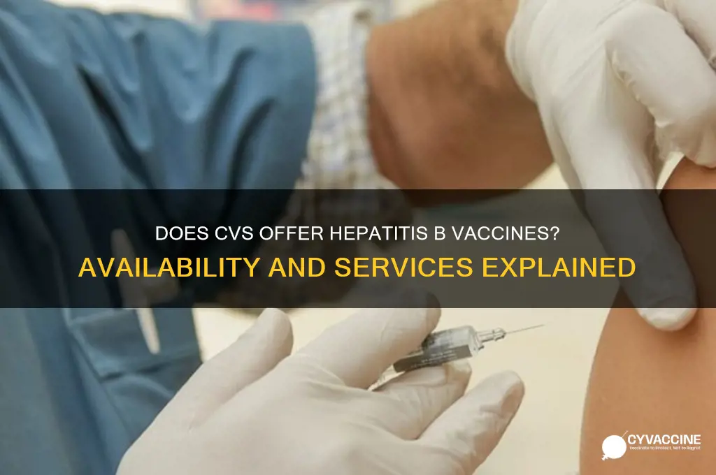 does cvs do hep b vaccine
