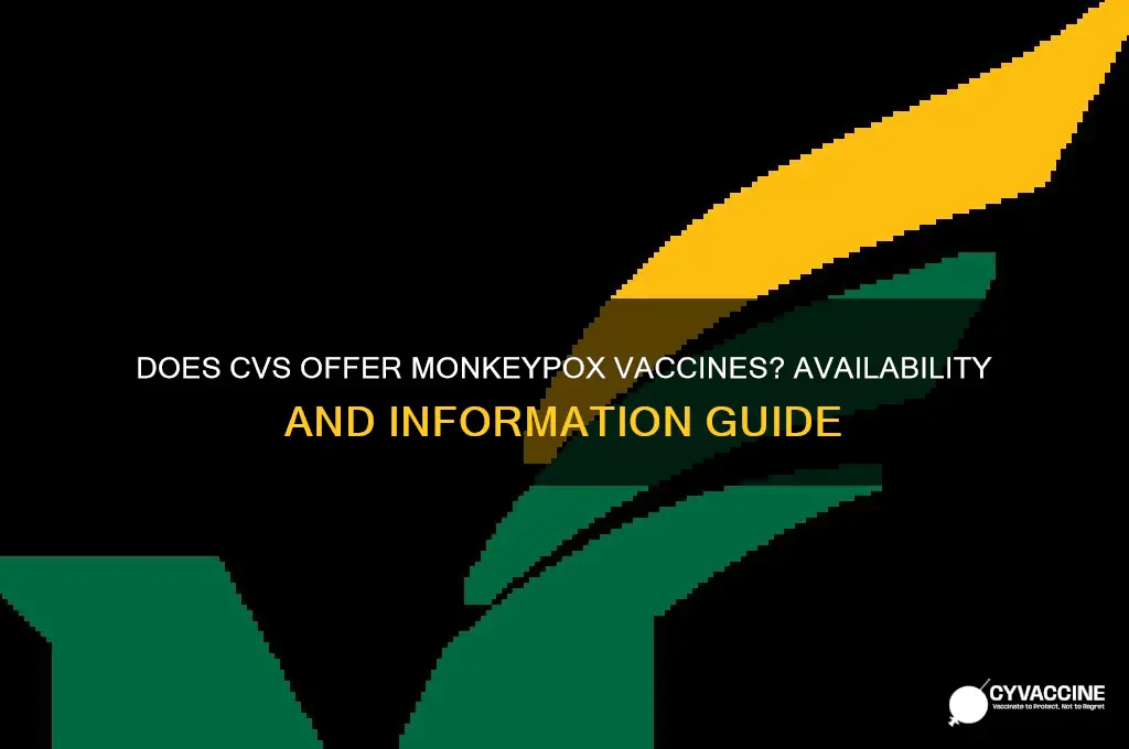 does cvs do monkey pox vaccines