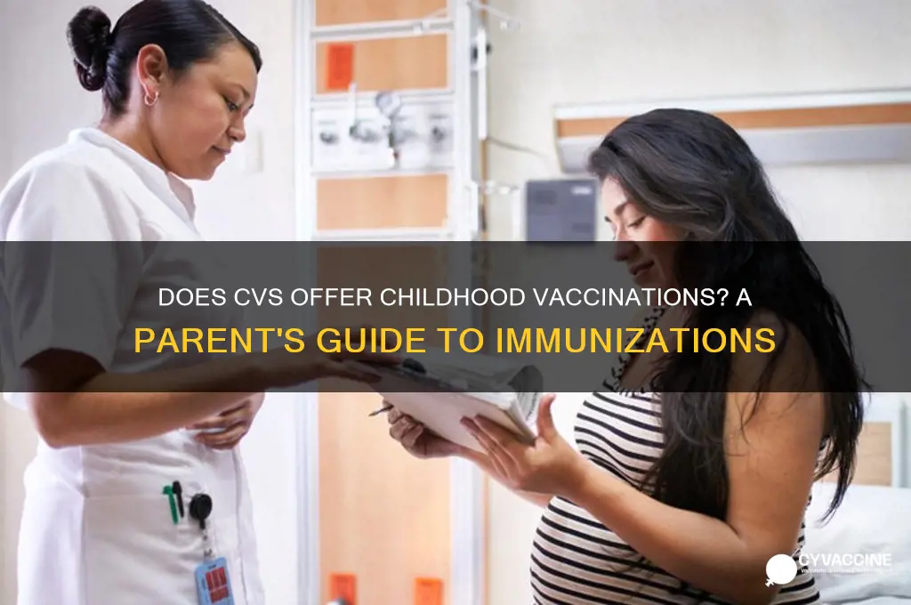 does cvs do vaccines for children