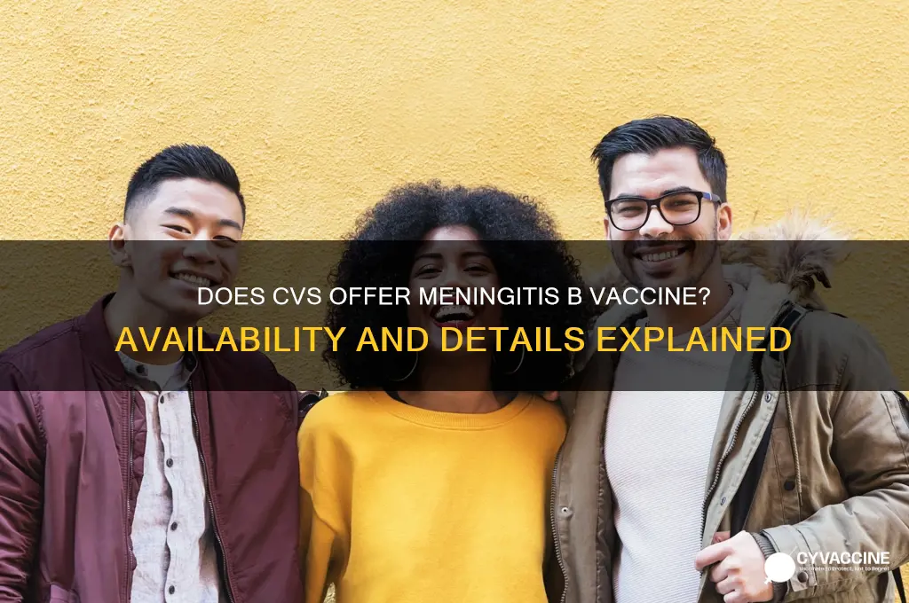 does cvs have meningitis b vaccine