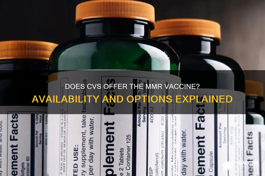 does cvs have the mmr vaccine