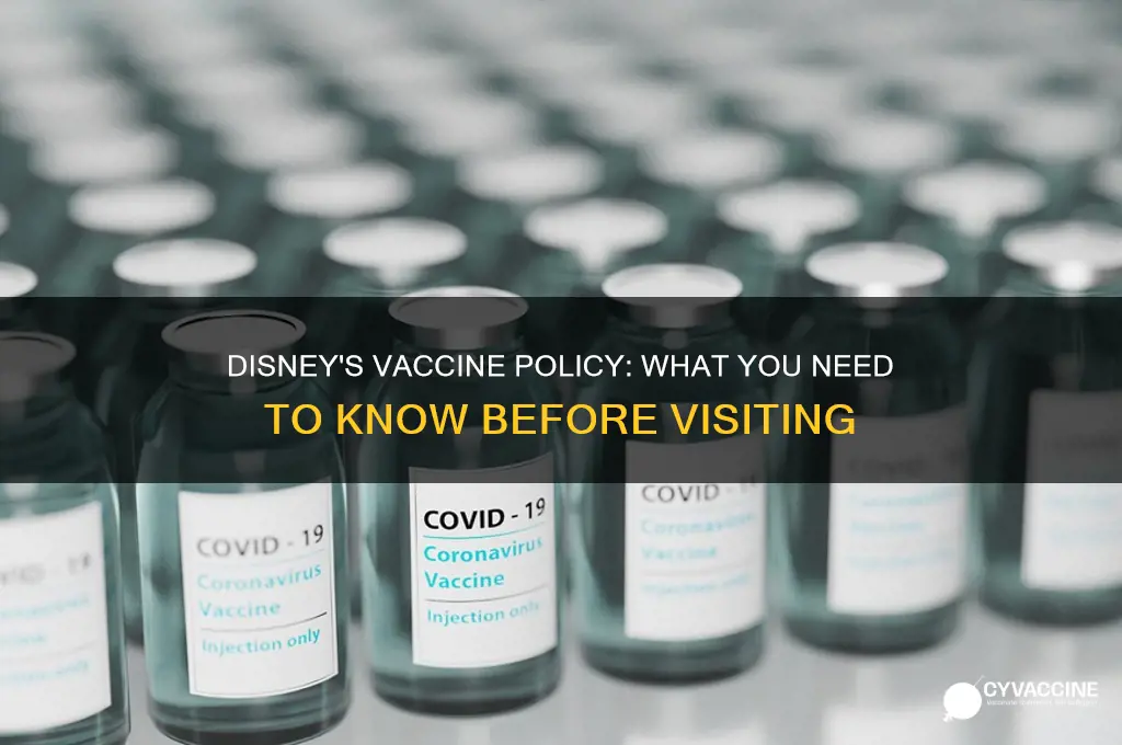 does disney check for vaccine status